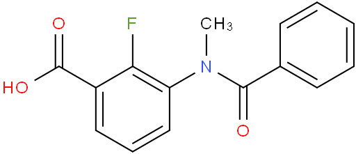 3-​(benzoylmethylamino)​-​2-​fluoro- Benzoic acid