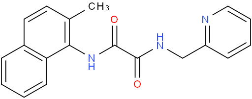N-(2-甲基萘-1-基)-N'-(吡啶-4-基甲基)草酰胺