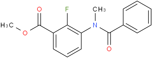 Methyl 3-(benzoylmethylamino)-2-fluorobenzoate