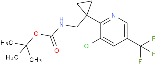 1,1-Dimethylethyl N-[[1-[3-chloro-5-(trifluoromethyl)-2-pyridinyl]cyclopropyl]methyl]carbamate