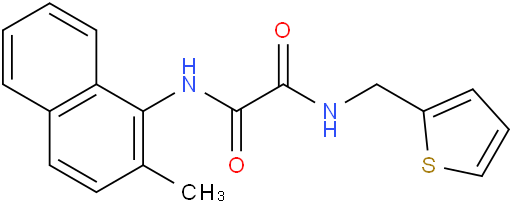 N1-(2-甲基-1-萘基)-N2-(2-噻吩甲基)乙二酰胺