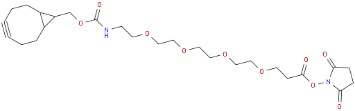(2,5-dioxopyrrolidin-1-yl) 3-[2-[2-[2-[2-(9-bicyclo[6.1.0]non-4-ynylmethoxycarbonylamino)ethoxy]ethoxy]ethoxy]ethoxy]propanoate