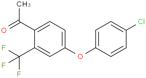 1-(4-(4-chlorophenoxy)-2-(trifluoromethyl)phenyl)ethanone