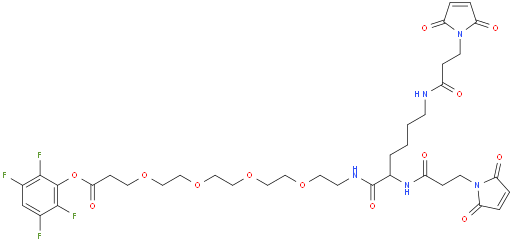 双马来酰亚胺-赖氨酸-PEG4-琥珀酰亚胺酯