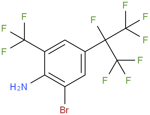 2-Bromo-4-(perfluoropropan-2-yl)-6-(trifluoromethyl)aniline