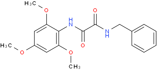 N1-(苯甲基)-N2-(2,4,6-三甲氧基苯基)乙二酰胺