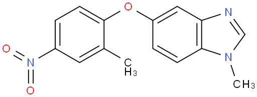1-甲基-5-(2-甲基-4-硝基苯氧基)-1H-苯并咪唑