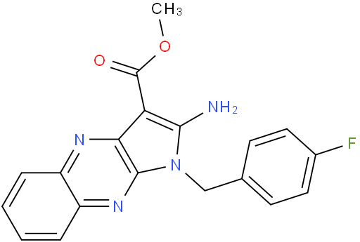 2-氨基-1-[(4-氟苯基)甲基]-1H-吡咯并[2,3-b]喹喔啉-3-羧酸甲酯