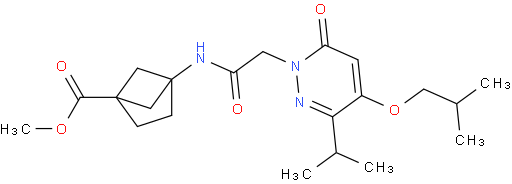 4-[[2-[3-(1-甲基乙基)-4-(2-甲基丙氧基)-6-氧代-1(6H)-吡啶嗪基]乙酰基]氨基]-双环[2.1.1]己烷-1-甲酸甲酯