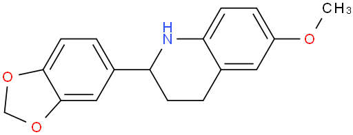 2-(1,3-苯并二氧杂环戊烯-5-基)-1,2,3,4-四氢-6-甲氧基喹啉