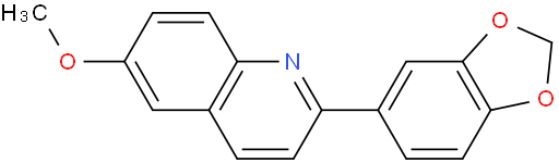 2-(1,3-苯并二氧杂环戊烯-5-基)-6-甲氧基喹啉