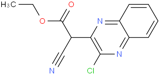 乙基 3-氯-α-氰基-2-喹喔啉乙酸酯