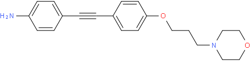 4-[2-[4-[3-(4-Morpholinyl)propoxy]phenyl]ethynyl]benzenamine