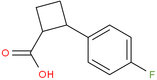 2-(4-氟苯基)环丁烷-1-羧酸