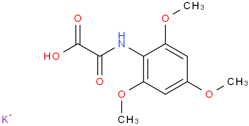 2-​oxo-​2-​[(2,​4,​6-​trimethoxyphenyl)​amino]​-​, potassium salt Acetic acid