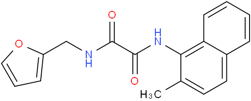 N1-(2-呋喃甲基)-N2-(2-甲基-1-萘基)草酰胺