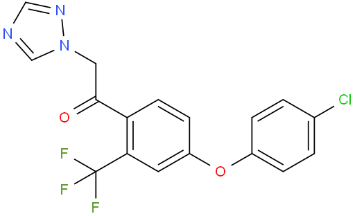 1H-1,2,4-Triazole-1-ethanol, alpha-(4-(4-chlorophenoxy)-2- (trifluoromethyl)phenyl)-alpha-methyl