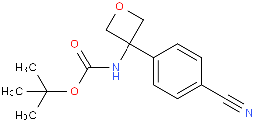 tert-Butyl N-[3-(4-cyanophenyl)oxetan-3-yl]carbamate